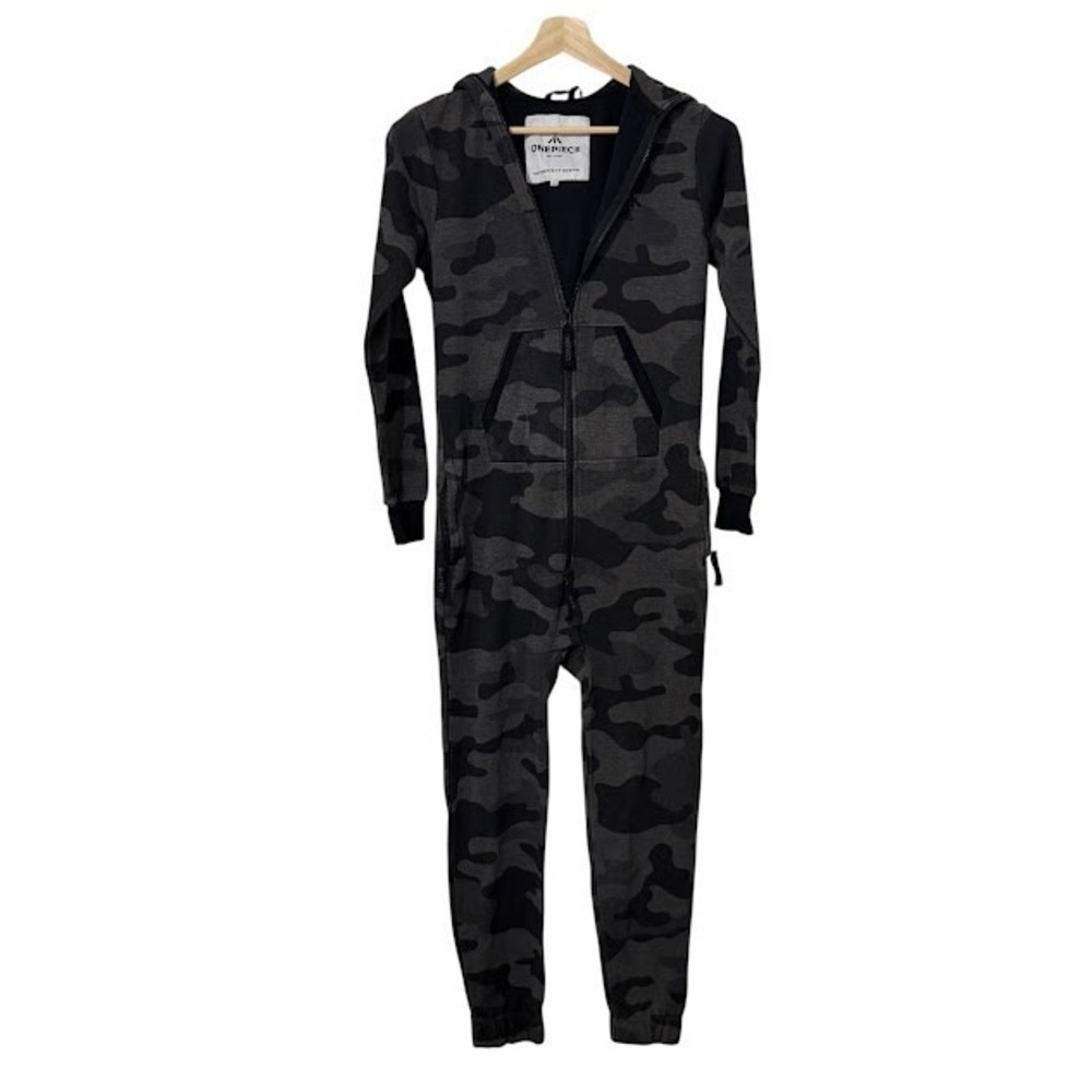 ONEPEICE‎ The Norwegian Original Gray Camo Jumpsuit Onesie Unisex XXS